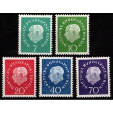 1959. Berlin. Præsident Heuss. Sæt. Postfrisk.